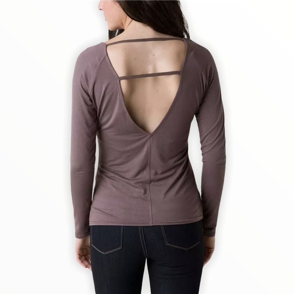 BKE Womens Brown Beaded Embroidered Mesh Inset Top Size‎ XS - Picture 2 of 6